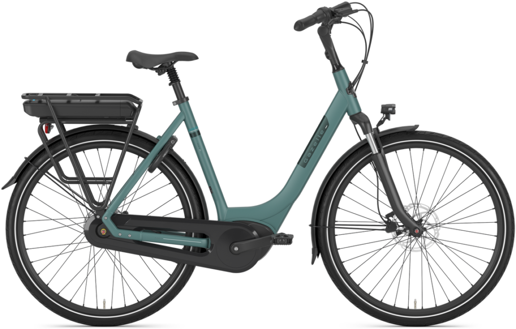 Gazelle Paris C8 HMB Dame 2026 – Thyme Green – populær elcykel anmeldt af Elcykel-eksperten