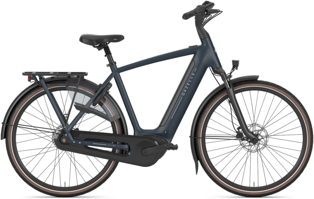 Gazelle Arroyo C8 Elite Herre 2026 – Between Blue Mat – populær elcykel anmeldt af Elcykel-eksperten